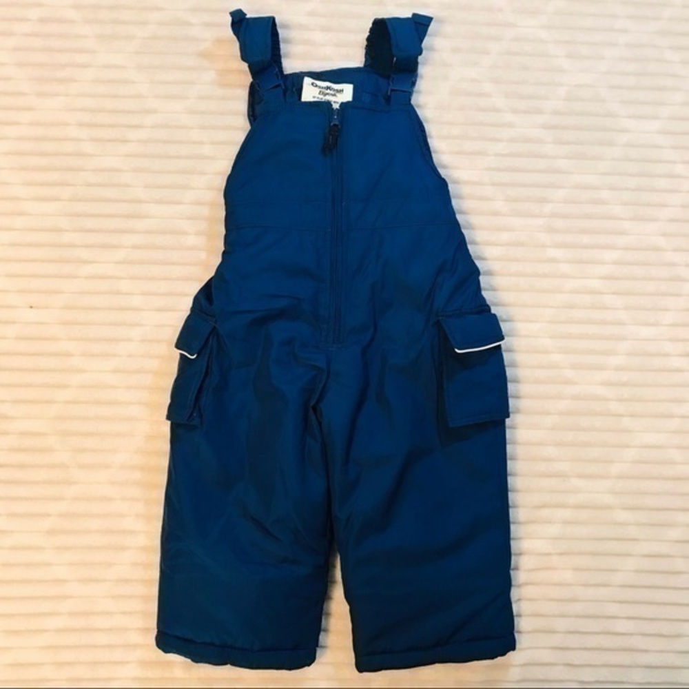 OSH KOSH B’gosh Vintage Blue Snow Bib Snowsuit Ski Pant Size 3T Toddler